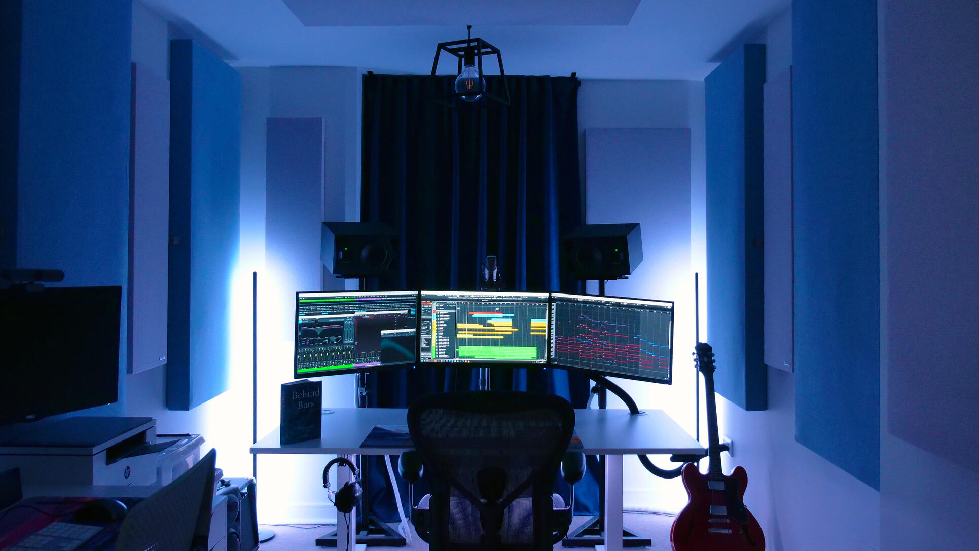 Stuart's studio in Wembley, London